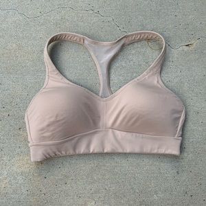 lululemon tan bra with mesh